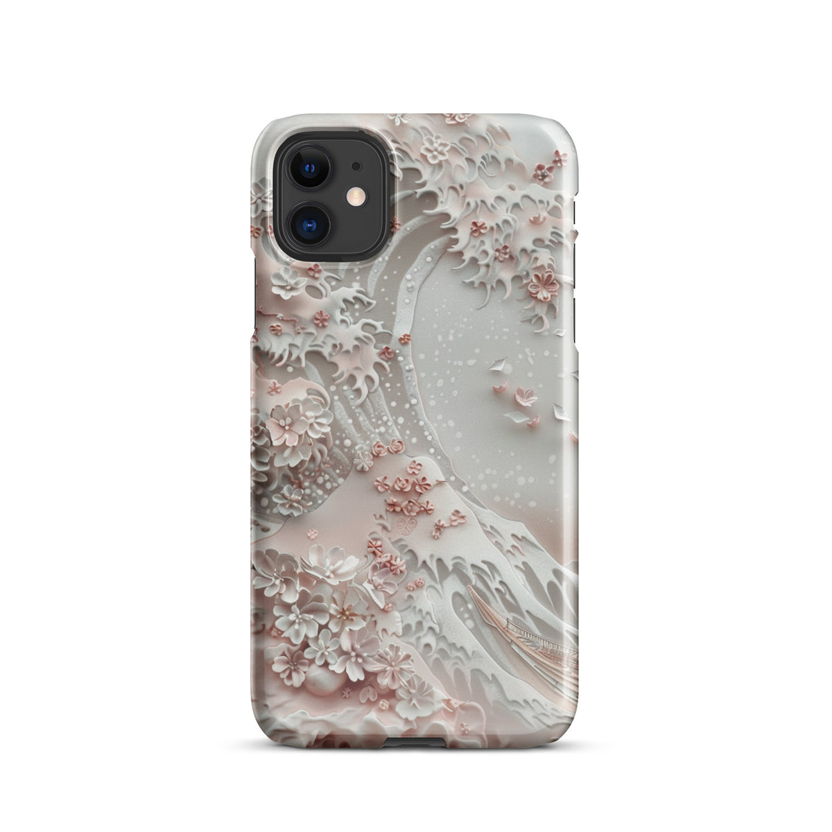 Great Wave White Snap case for iPhone