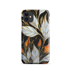 Stained Galss Leaves Snap case for iPhone