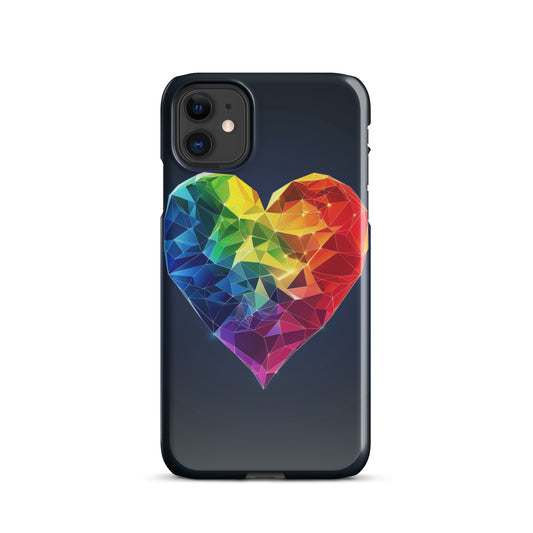 Ranbow Heart Snap case for iPhone