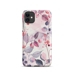 Pink Floral Snap case for iPhone