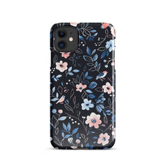 Blue Flowers Snap case for iPhone