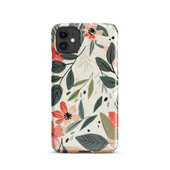 Flower leave Snap case for iPhone