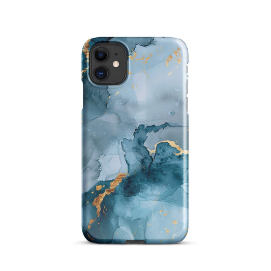 Blue Gold Snap case for iPhone