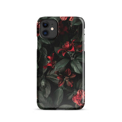 Floral Dark Snap case for iPhone