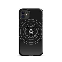 Black Circle Snap case for iPhone