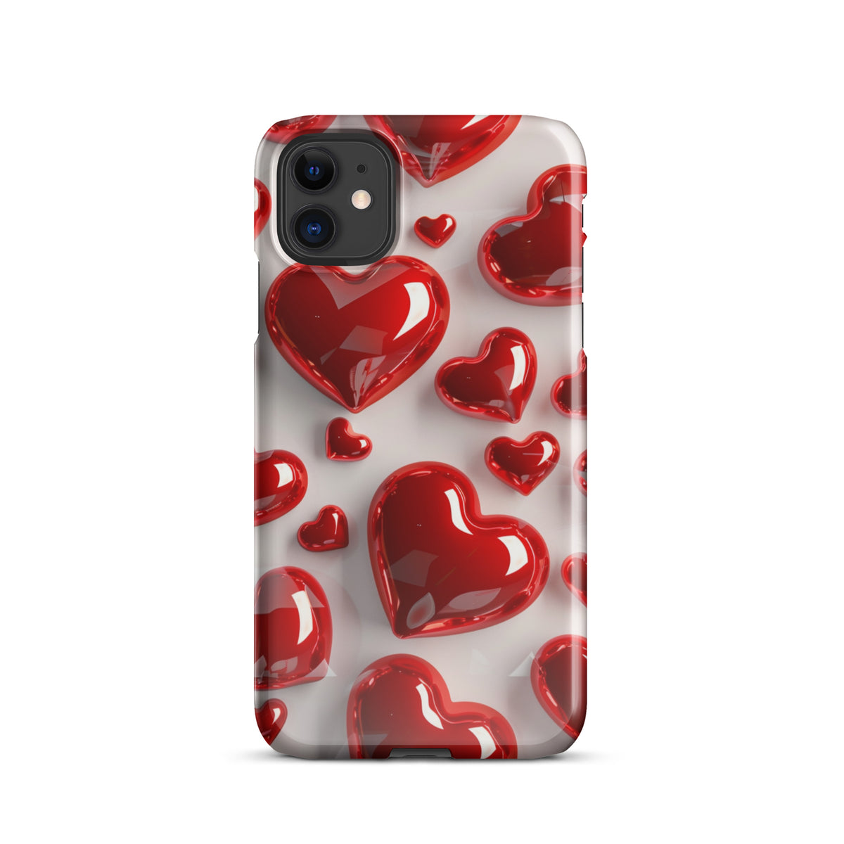 Red Hearts Snap case for iPhone