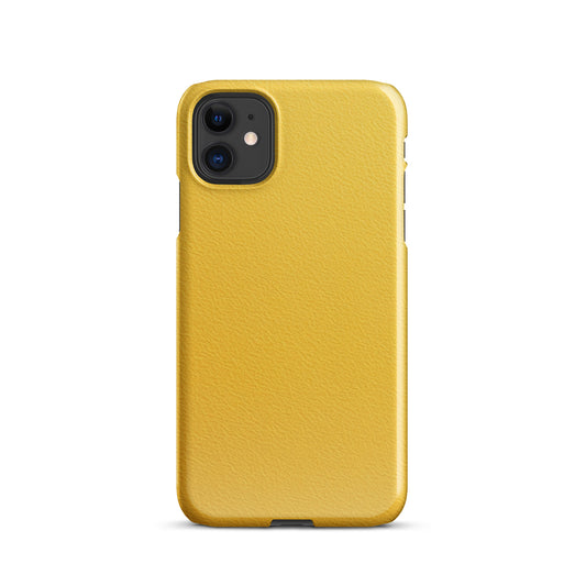 Yellow Snap case for iPhone