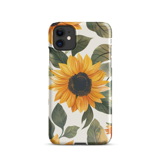 Sunflower Snap case for iPhone