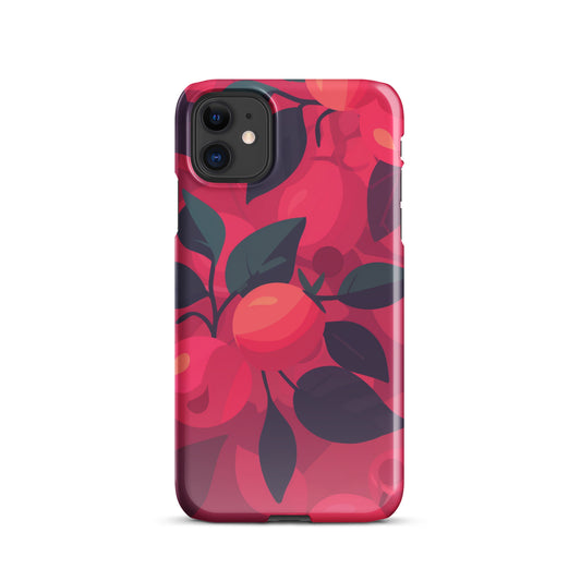 Red Fucsia Snap case for iPhone