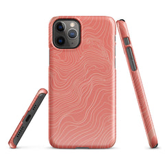 Coral Pink Snap case for iPhone