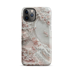 Great Wave White Snap case for iPhone