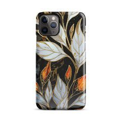 Stained Galss Leaves Snap case for iPhone