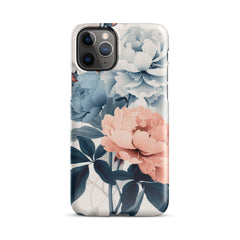 Tricolor Flowers Snap case for iPhone