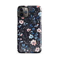 Blue Flowers Snap case for iPhone