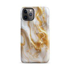 Gold Marble Snap case for iPhone