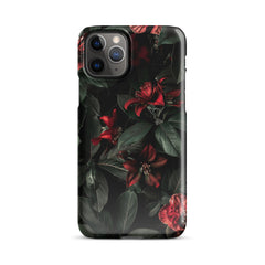 Floral Dark Snap case for iPhone