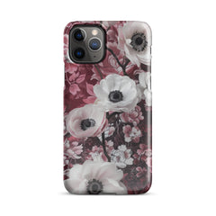 Red Floral Snap case for iPhone