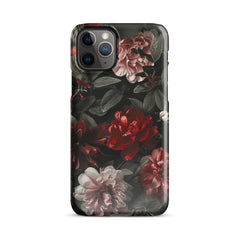 Pink Red Floral Snap case for iPhone