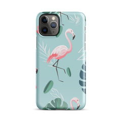 Tropical Flamingo Snap case for iPhone