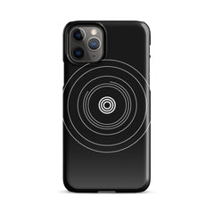 Black Circle Snap case for iPhone