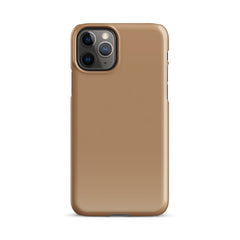 Brown Snap case for iPhone