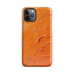 Orange Aastract Snap case for iPhone