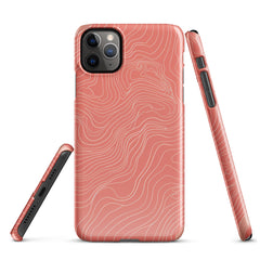 Coral Pink Snap case for iPhone