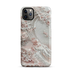 Great Wave White Snap case for iPhone