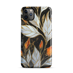 Stained Galss Leaves Snap case for iPhone