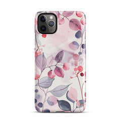 Pink Floral Snap case for iPhone