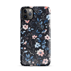 Blue Flowers Snap case for iPhone