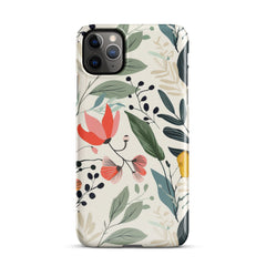 Botanical leaves Snap case for iPhone