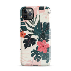 Flower leaves Snap case for iPhone