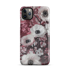 Red Floral Snap case for iPhone