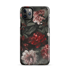 Pink Red Floral Snap case for iPhone