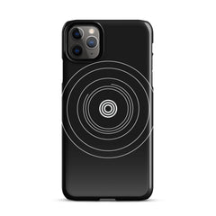 Black Circle Snap case for iPhone