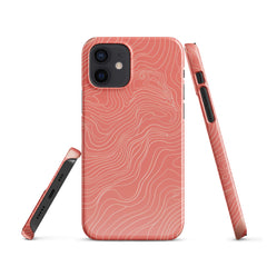 Coral Pink Snap case for iPhone