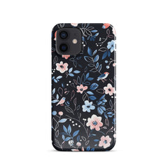 Blue Flowers Snap case for iPhone