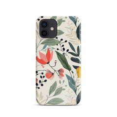 Botanical leaves Snap case for iPhone