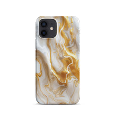 Gold Marble Snap case for iPhone