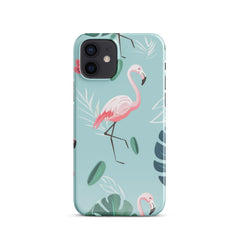 Tropical Flamingo Snap case for iPhone