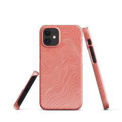 Coral Pink Snap case for iPhone