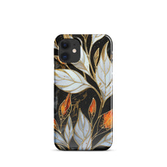 Stained Galss Leaves Snap case for iPhone