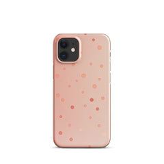 Peach Dots Snap case for iPhone