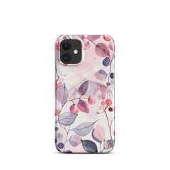 Pink Floral Snap case for iPhone