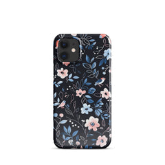 Blue Flowers Snap case for iPhone