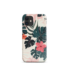 Flower leaves Snap case for iPhone