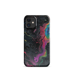 Black rainbow Snap case for iPhone