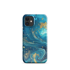 Turquoise Swirl  Snap case for iPhone