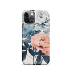 Tricolor Flowers Snap case for iPhone